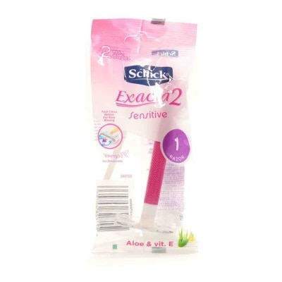 SCHICK, Exacta2 2 thin Blades Sensitive Aloe and Vit E. 1 razor ...