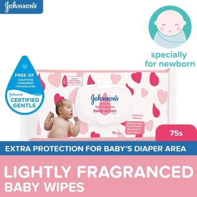 JOHNSONS BABY Johnson's Skincare Baby Wipes 75s - Wipes for Baby, Baby Care, Baby Essentials, Wet Wipes