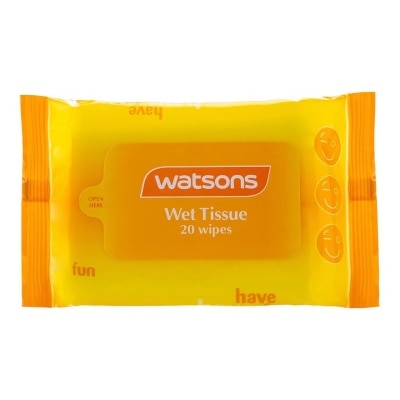 WATSONS Yellow Wet Tissue 20 Sheets