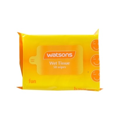 WATSONS Yellow Wet Tissue 50 sheets