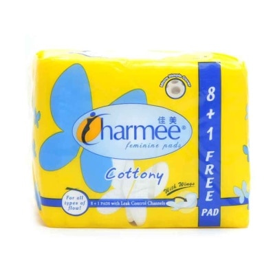 CHARMEE Feminnine Pads Cottony with wings 8+1 Free Pad