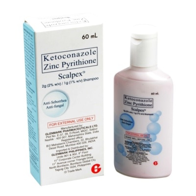 SCALPEX Ketoconazole Zinc Pyrithione Shampoo 60ml