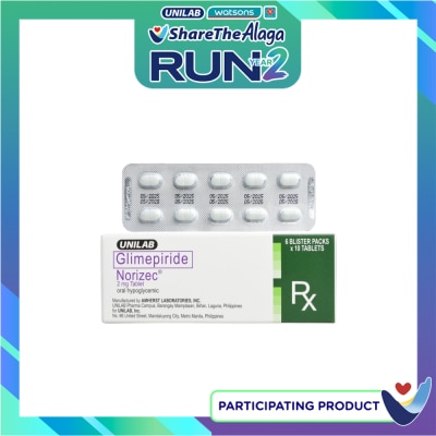 NORIZEC Glimepiride 2mg 1 Tablet [PRESCRIPTION REQUIRED] image