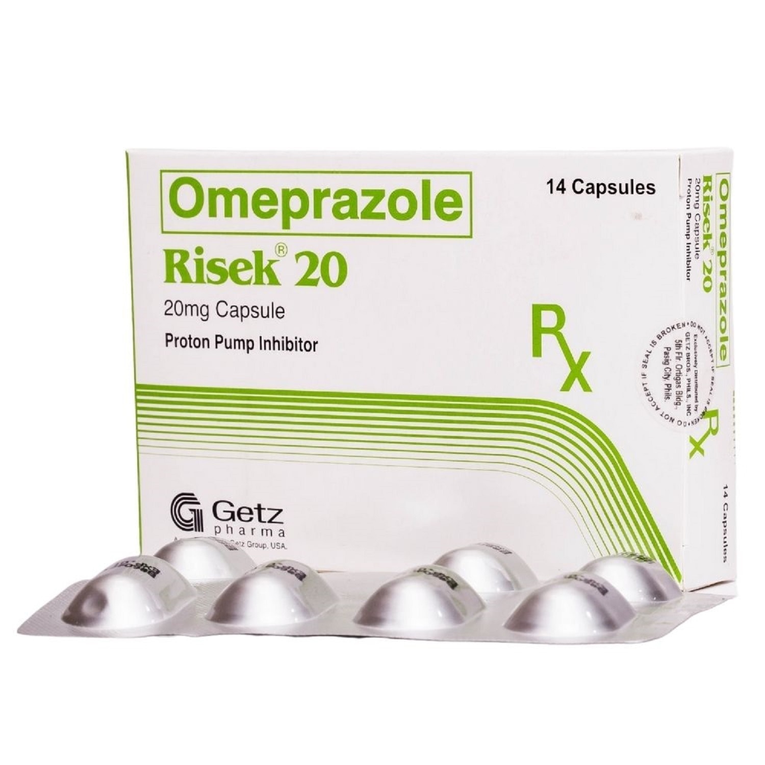 RISEK Omeprazole 20mg Sold Per Piece [PRESCRIPTION REQUIRED]