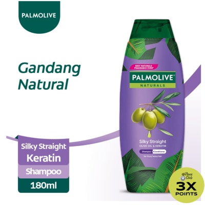 PALMOLIVE Naturals Silky Straight with Keratin Shampoo 180ml