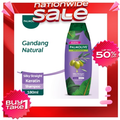 PALMOLIVE Naturals Silky Straight with Keratin Shampoo 180ml