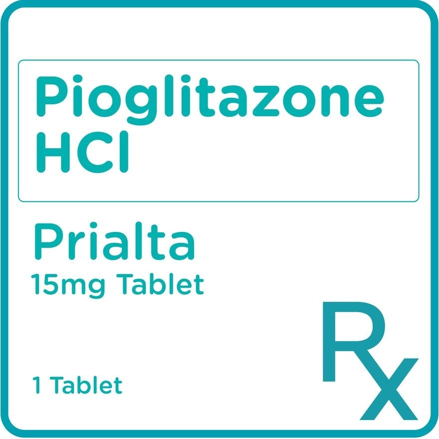 Prialta Pioglitazone 15mg 1 Tablet [Prescription Required]