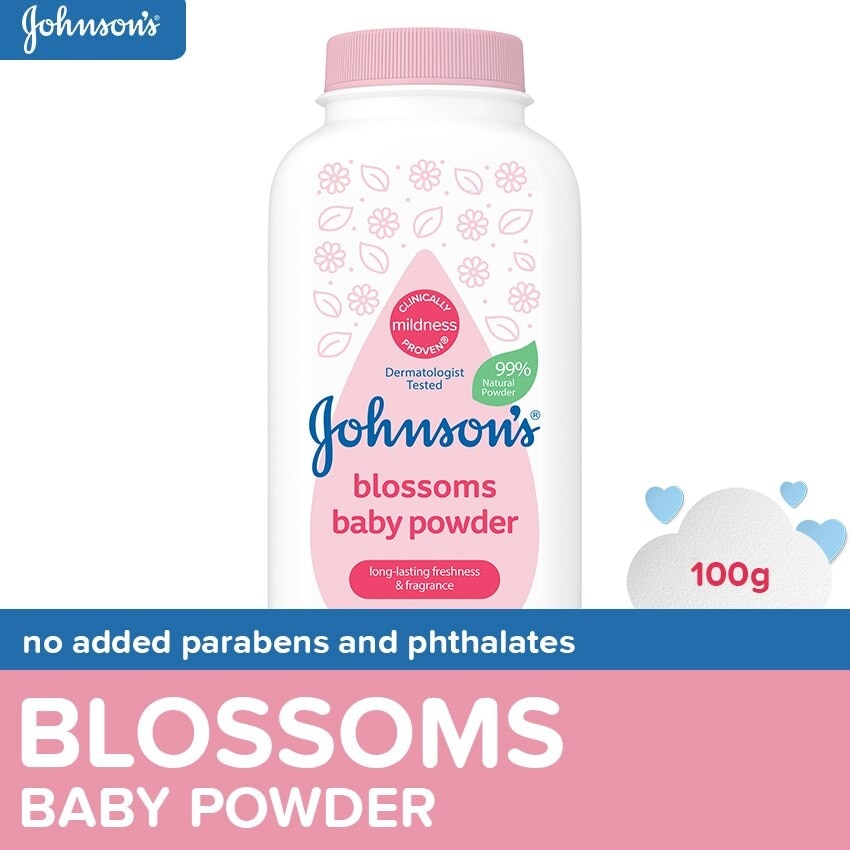 Johnson's Blossoms Baby Powder 100g - Baby Essentials, Baby Care