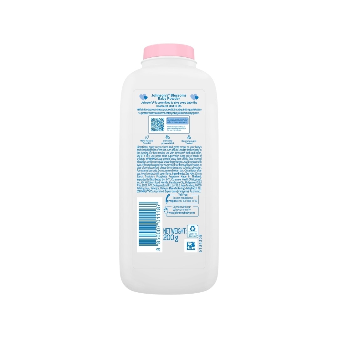 Johnson's Blossoms Baby Powder 200g - Baby Essentials, Baby Care