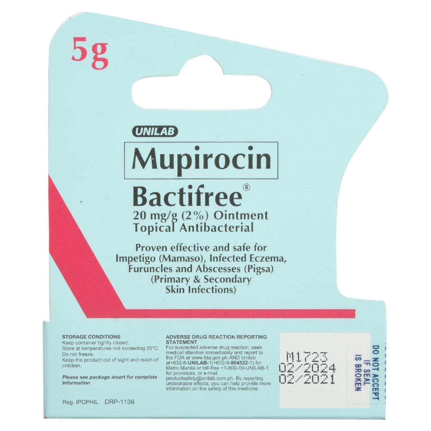 Mupirocin 2% Ointment 5g [PRESCRIPTION REQUIRED]