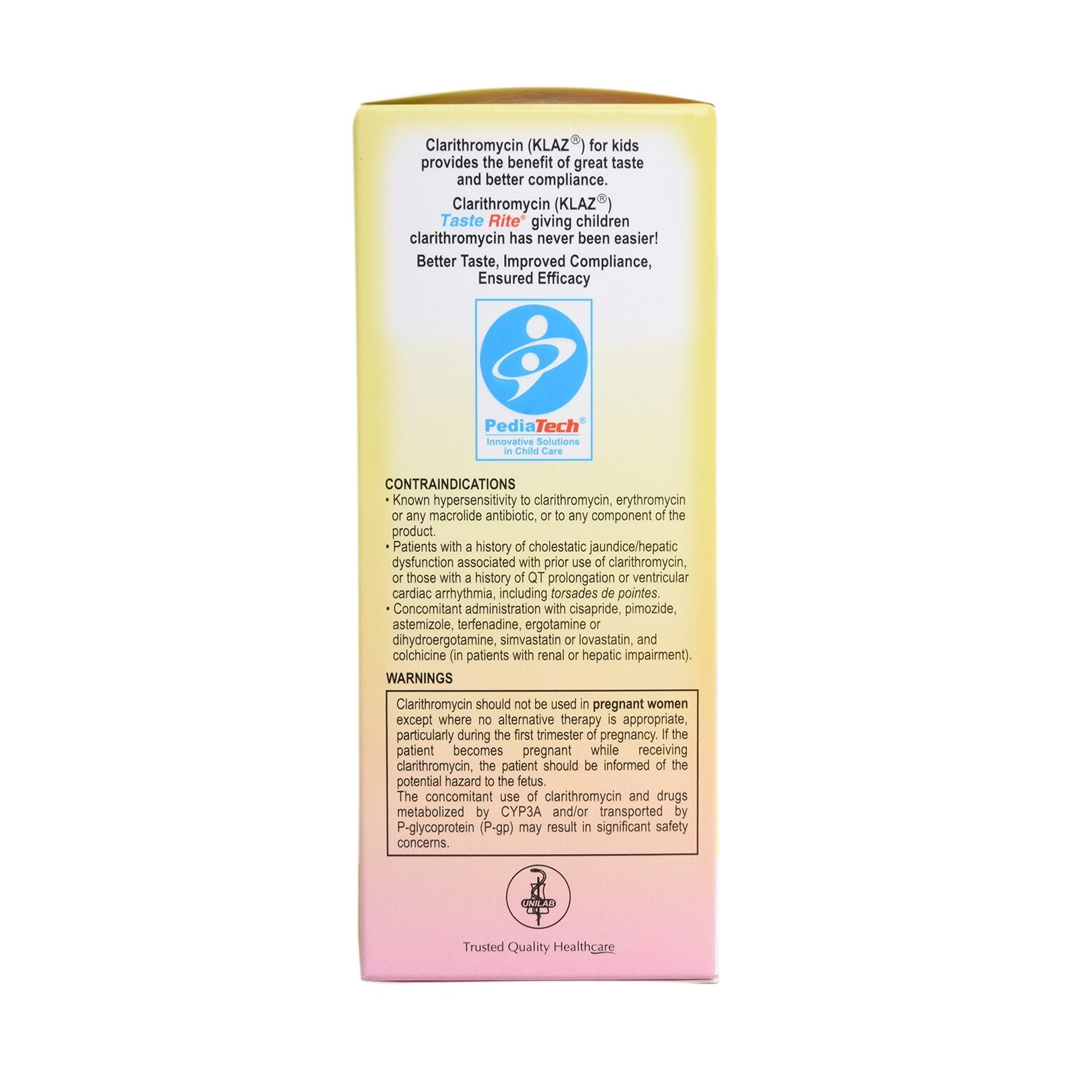 Clarithromycin 125mg/5mL Suspension 70mL [PRESCRIPTION REQUIRED]