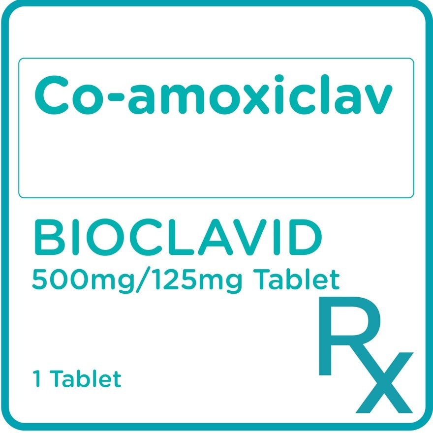 Co-amoxiclav 500mg/125mg 1 Tablet [PRESCRIPTION REQUIRED]