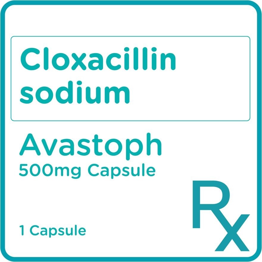 AVASTOPH Cloxacillin Na 500 mg Sold Per Piece [PRESCRIPTION REQUIRED]