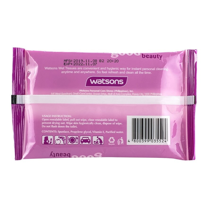 Wet Tissue Look Good Beauty 10 Wipes