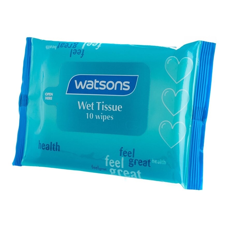 Blue Wet Tissue 10 Sheets