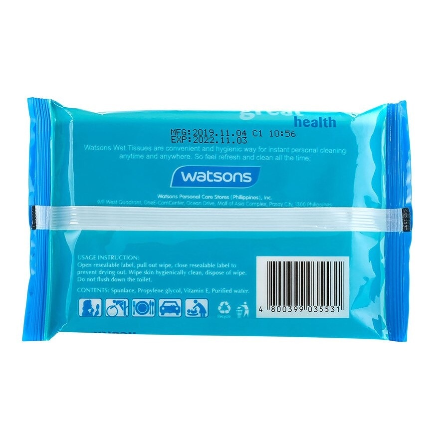 Blue Wet Tissue 10 Sheets