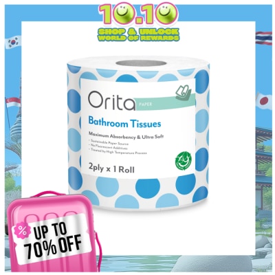 ORITA Bathroom Tissue Single 2ply 400 sheets
