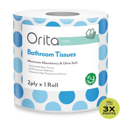 ORITA Bathroom Tissue Single 2ply 400 sheets