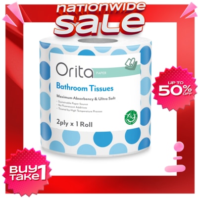 ORITA Bathroom Tissue Single 2ply 400 sheets