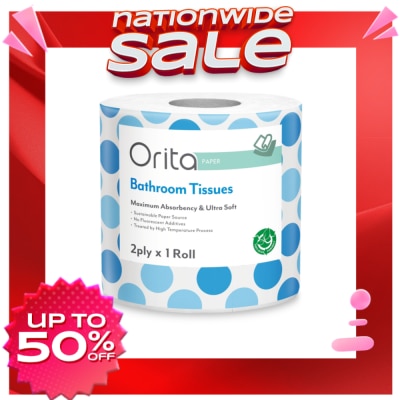 ORITA Bathroom Tissue Single 2ply 400 sheets