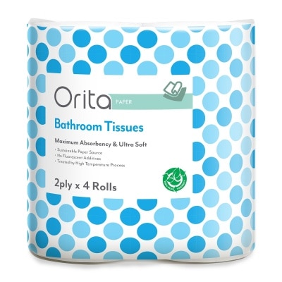 ORITA 2-ply 4 Rolls Bathroom Tissue