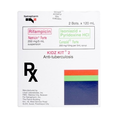 KIDZ KIT Rifampicin 200mg + Isoniazid 200mg + Pyridoxine HCl 10mg [PRESCRIPTION REQUIRED]