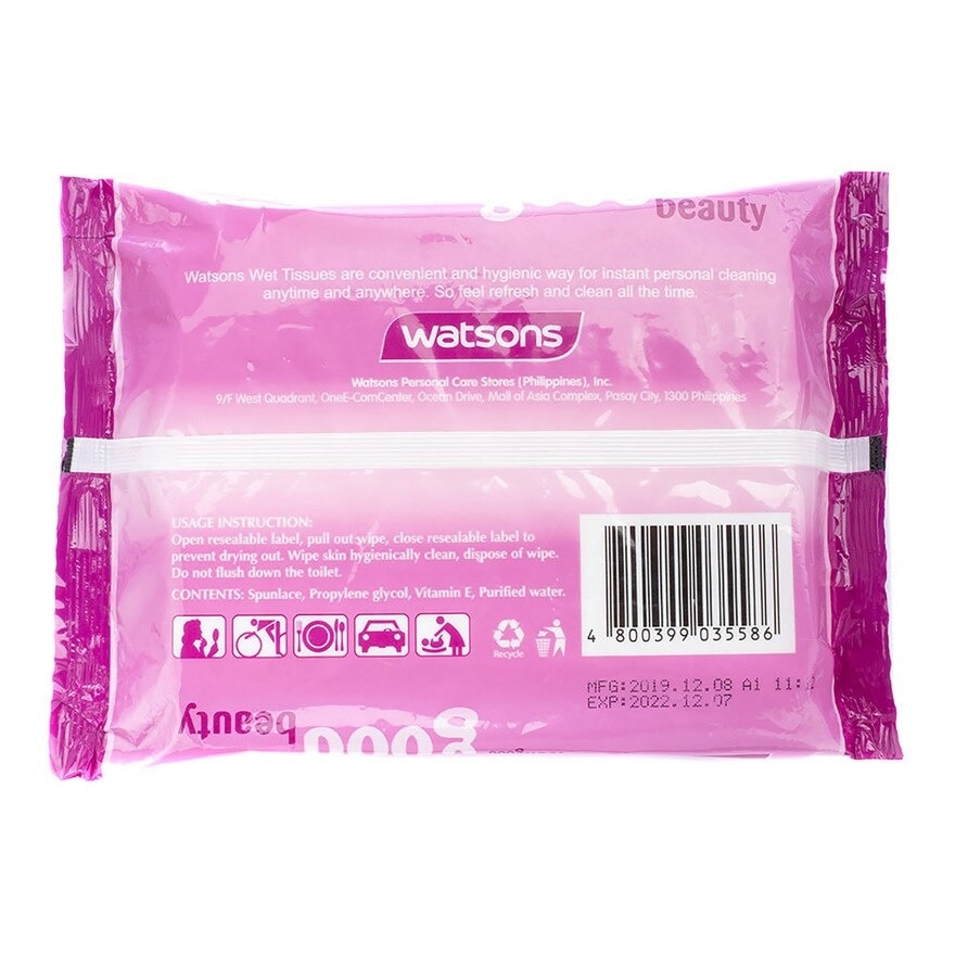 Violet Wet Tissue 50 Sheets