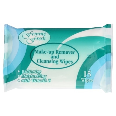 FEMME FRESH Make Up Remover Cleansing Wipes 15 sheets