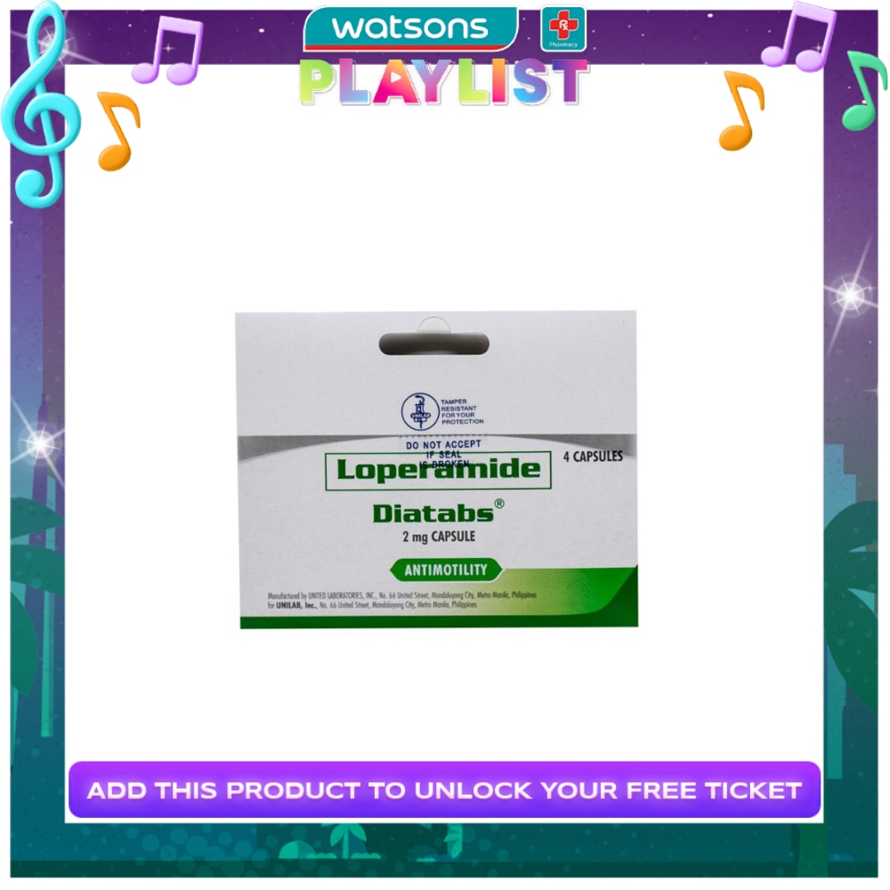 Loperamide Capsule 2mg X 4 Pack