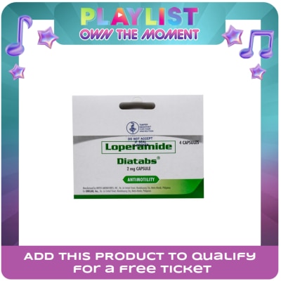DIATABS - Loperamide Capsule 2mg X 4 Pack