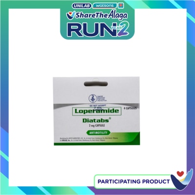 DIATABS Loperamide Capsule 2mg X 4 Pack image