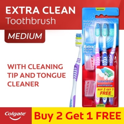 COLGATE Extra Clean Toothbrush 2+1 set