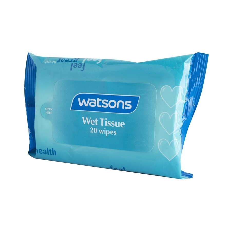 Blue Wet Tissue 20 wipes