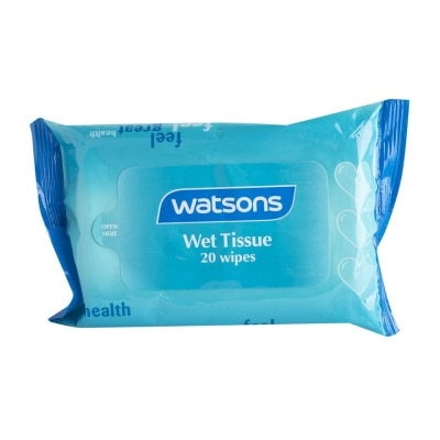 WATSONS Blue Wet Tissue 20 wipes