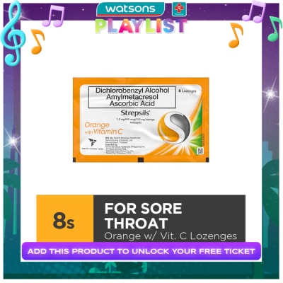 STREPSILS Orange with Vitamin C 8s