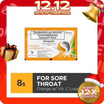 STREPSILS Orange with Vitamin C 8s