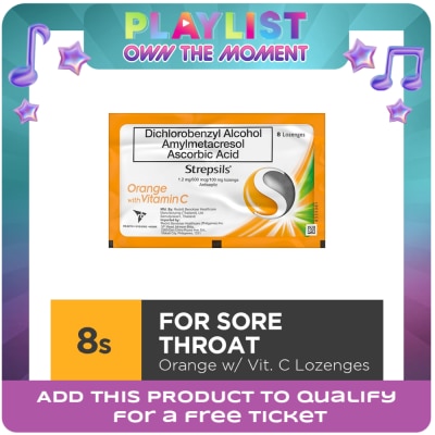 STREPSILS - Orange with Vitamin C 8s