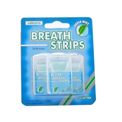 WATSONS Sugar Free Super Mint Breathe Strips