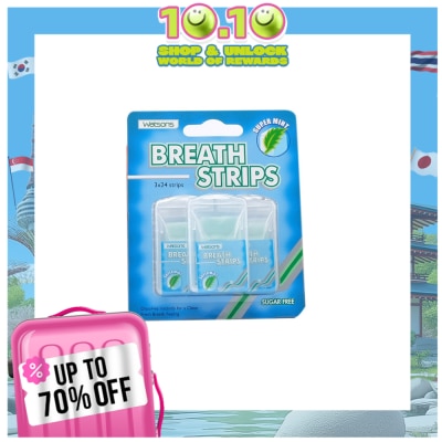 WATSONS Sugar Free Super Mint Breathe Strips