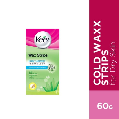 VEET - Cold Wax Strips for Legs (Dry Skin) 12 Strips