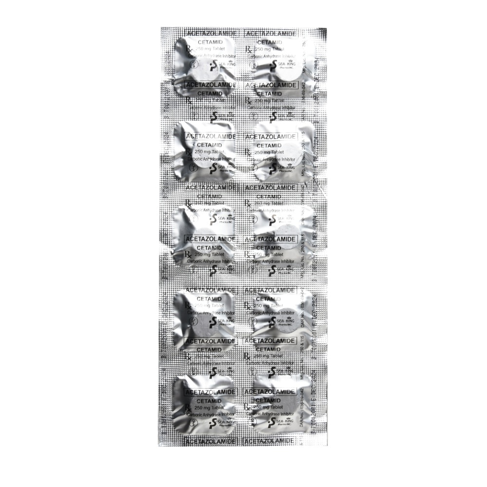 Acetazolamide 250mg 1 Tablet [PRESCRIPTION REQUIRED]