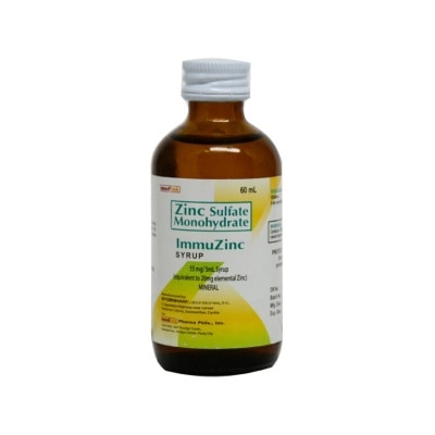 IMMUZINC Zinc sulfate Syrup 60mL