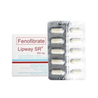 LIPWAY Fenofibrate  250 mg 1 Sustained-release Capsule [PRESCRIPTION REQUIRED]