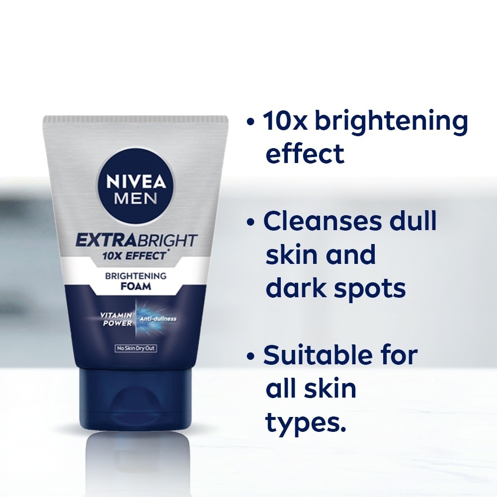 NIVEA Men Extra Brightening Facial Foam 50g