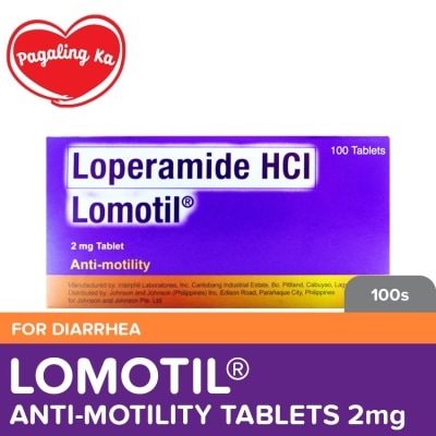 LOMOTIL Lomotil 2mg 100s - Diarhhea Medicine, Loperamide