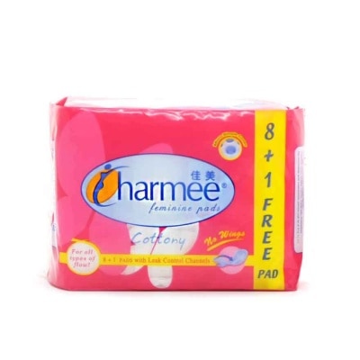 CHARMEE Cottony For All Types of Flow No Wings 8+1 Free Pad