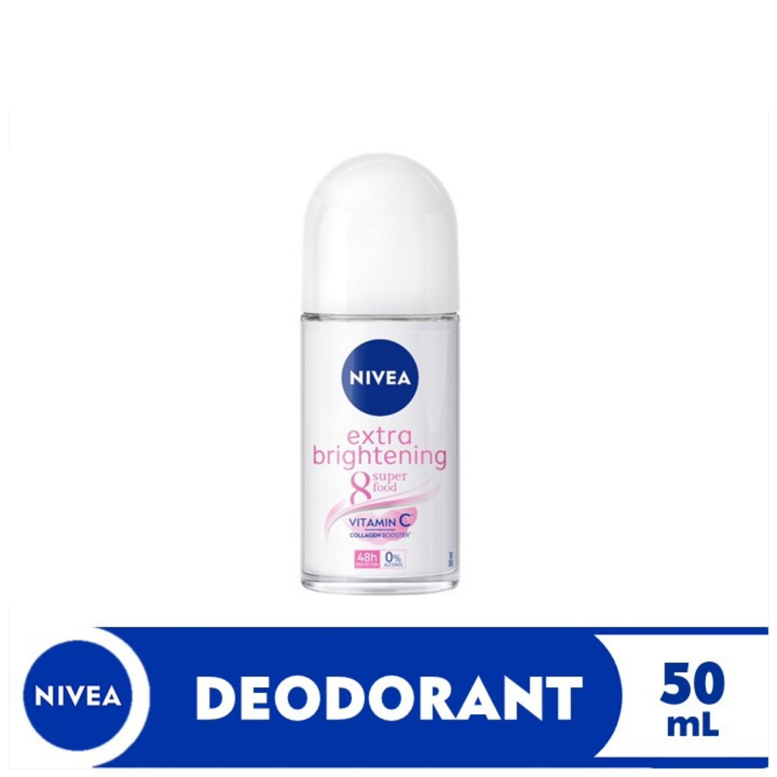 NIVEA Deodorant Extra Brightening Anti-Perspirant Roll-On 50ml