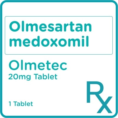 OLMETEC Olmetec Olmesartan 20mg 1 Tablet [Prescription Required]