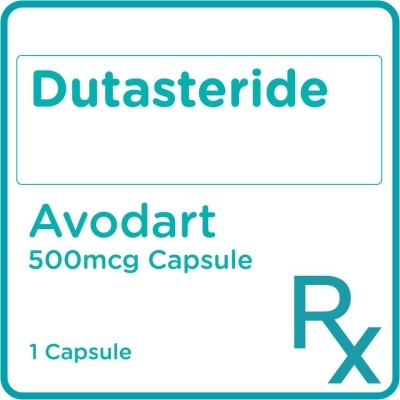 AVODART Dutasteride 500 mcg 1 Softgel Capsule [PRESCRIPTION REQUIRED]