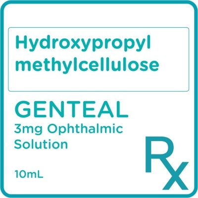 GENTEAL Hydroxypropyl Methylcellulose 3mg/g Ophthalmic Solution 10mL [PRESCRIPTION REQUIRED]